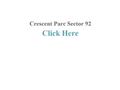 Crescent Parc Sector 92 gurgaon